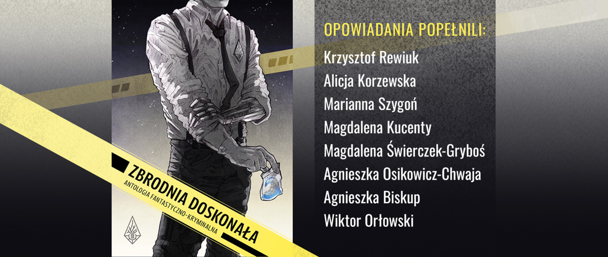 Zbrodnia doskonała banner z listą autorów